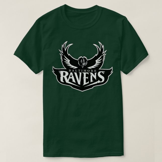Ravens bw t shirt (Design framsida)