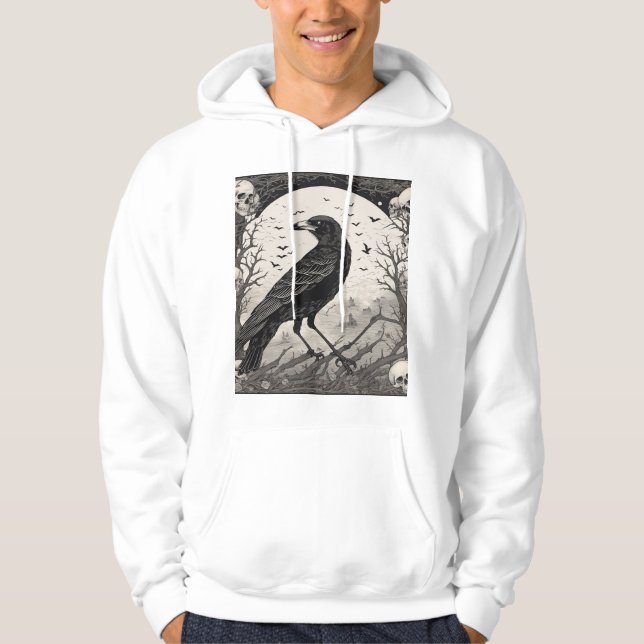 Raven's Embrace: En Dance of Döskallars and Ro Hoodie (Framsida)