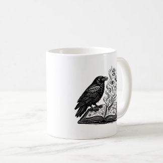 Ravens Grimorie - Boklig gotisk konst Kaffemugg