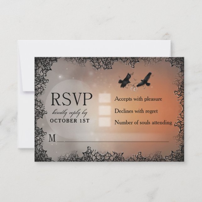Ravens Halloween OSA 3.5x5 matchande svarskort (Framsida)