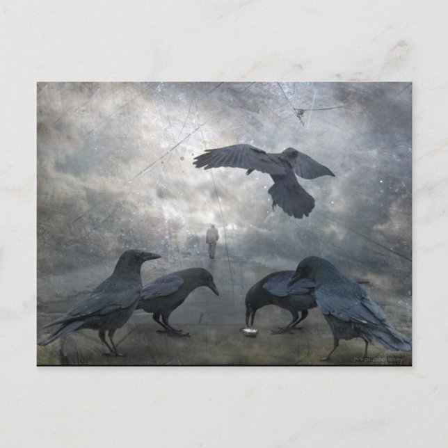 Ravens leker med borttappad Time Vykort (Framsida)