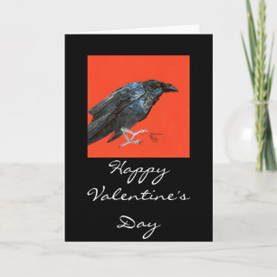 Ravens magi, lyckliga Valentine'sDay Helgkort