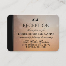 Ravens matchar bröllopskort 3,5 x 2,5 tilläggskort