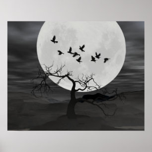 Ravens mot fullmånen poster