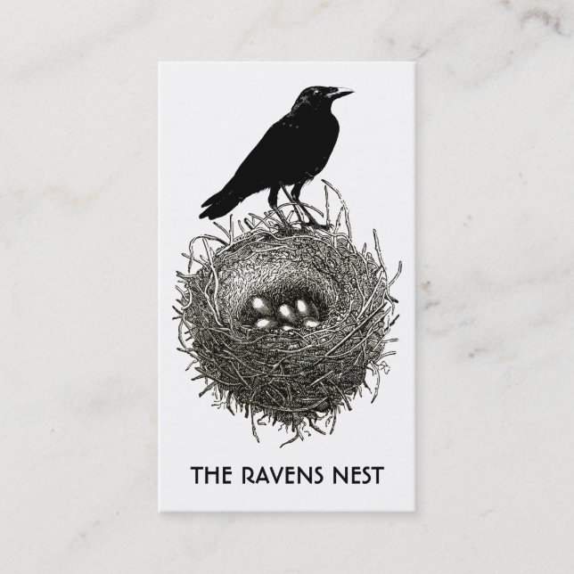 Raven's Nest Business eller Profile Card Visitkort (Framsida)