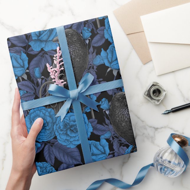 Ravens och Blue ro Presentpapper (Gifting)