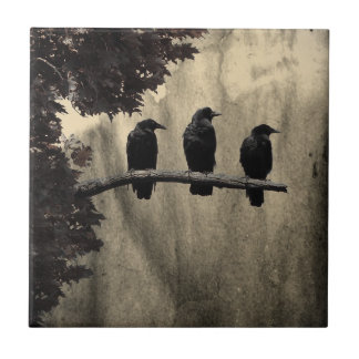 Ravens Perched Kakelplatta