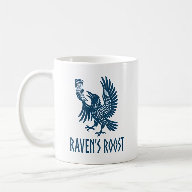 Raven's Roost Pub Wick Skottland Kaffe Mugg (Vänster)