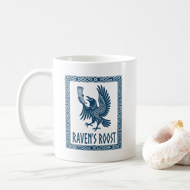 Raven's Roost Pub Wick Skottland Kaffe Mugg (Med munk)