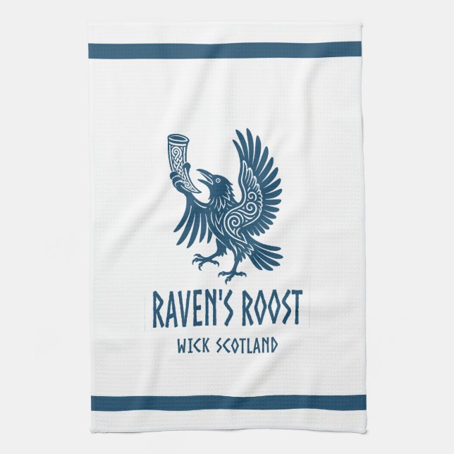 Raven's Roost Pub Wick Skottland Kökshandduk (Vertikal)