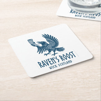Raven's Roost Pub Wick Skottland Underlägg Papper Kvadrat