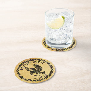 Raven's Roost Pub Wick Skottland Underlägg Papper Rund