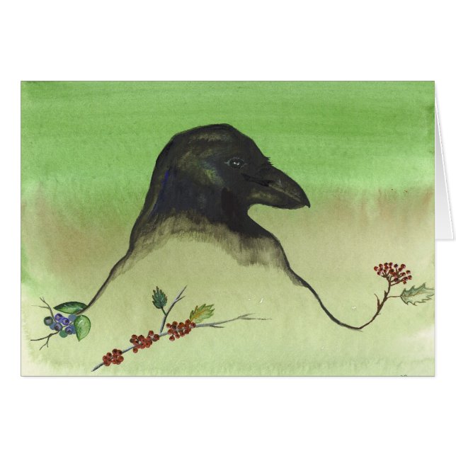 Ravens skördbär OBS kort (Framsidan Horizontal)