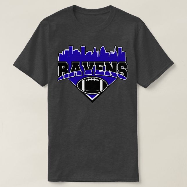 Ravens Skyline Team T Shirt (Design framsida)