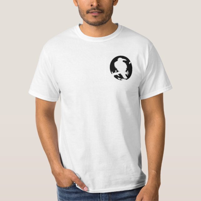 Ravensfilten planlägger vitT-tröja T Shirt (Framsida)