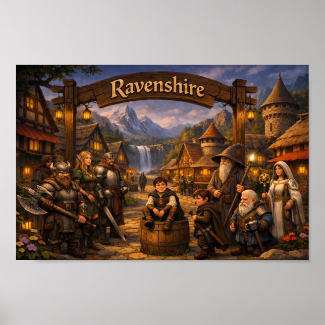 Ravenshire Byaffisch Poster (Framsidan)