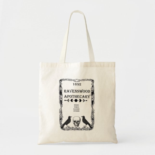 Ravenswood Apothecary Tote Bag Tygkasse (Framsidan)