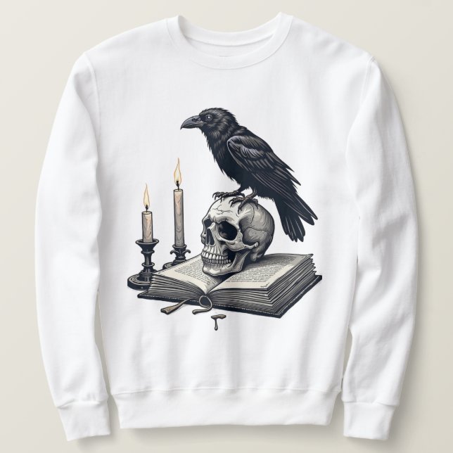 Ravenwood Litterära Sällskapet Lång Ärmad Tröja (Design framsida)