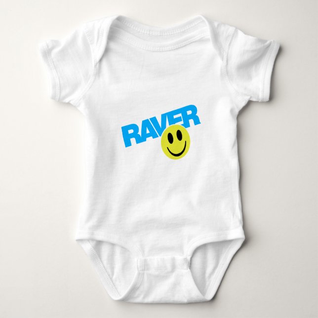 Raver - Ravermusik DJ som klubbar översvallande T-shirt (Framsida)