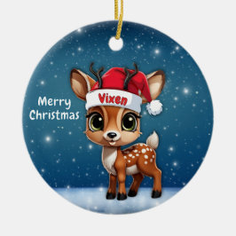 Rävhjort, hjort, dovhjort, ren🦌 🎄 julgransprydnad keramik