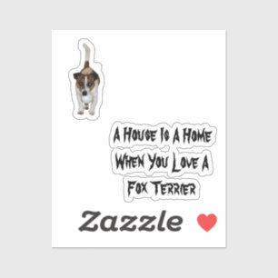 Rävhund, Kärlek är logotyp, Klistermärken