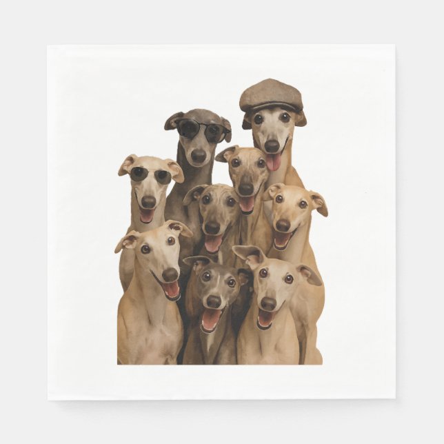Rävhund Pappersservett (Framsidan)
