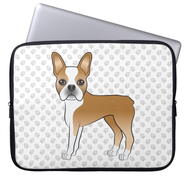 Rävhund Tecknad Hund & Grå Tassارىassistant Laptop Fodral (Framsidan)