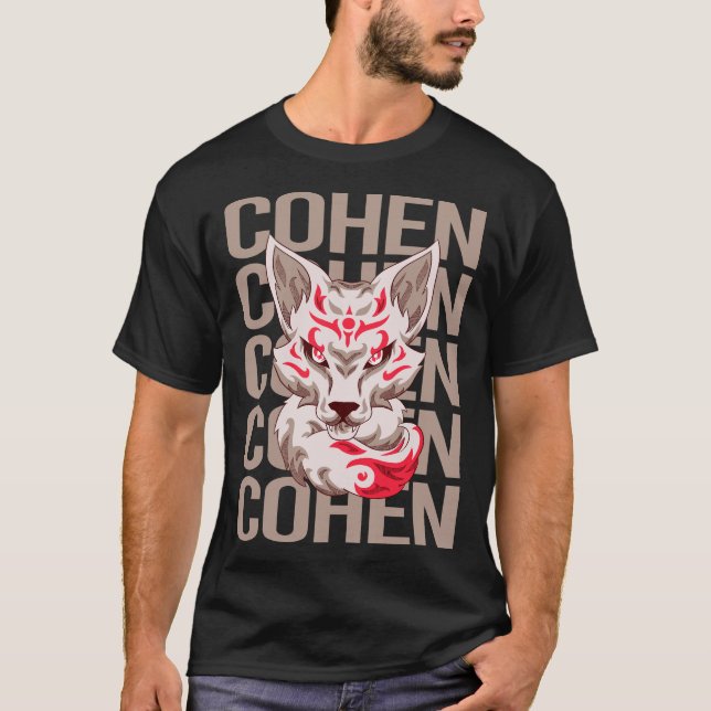 Rävhuvud - Cohen Namn T Shirt (Framsida)