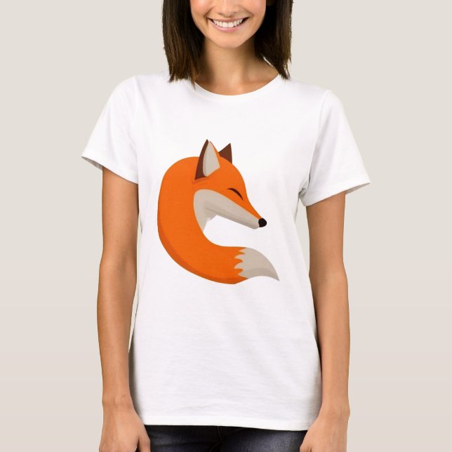 Rävhuvudkonst T Shirt (Framsida)