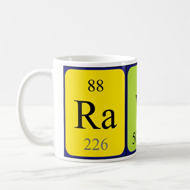 Ravi Periodisk bord namn mugg (Vänster)