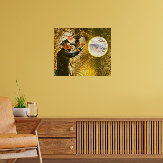 Ravilious - Befälhavare för ubåt Poster (Vardagsrum 2)
