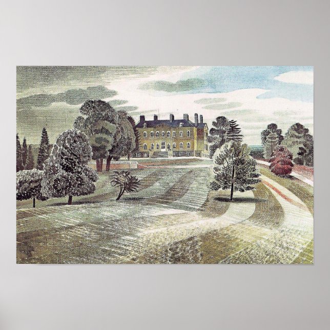 Ravilious - Buscot Park, Farringdon Oxfordshire Poster (Framsidan)