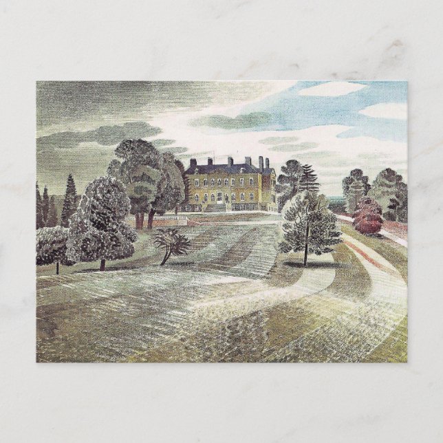 Ravilious - Buscot Park, Farringdon Oxfordshire Vykort (Framsida)
