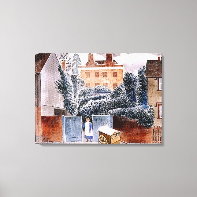 Ravilious - Castle Hedingham, Essex Canvastryck (Framsida)