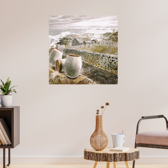 Ravilious - Convoy Passing an Island Poster (Vardagsrum 3)