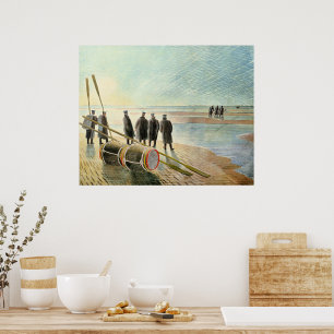 Ravilious - Farligt arbete vid lågvatten, Poster