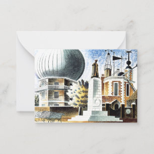 Ravilious - Greenwich Observatory Anteckningskort