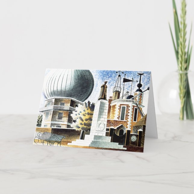 Ravilious - Greenwich Observatory Kort (Framsida)