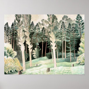 Ravilious-Lombardiet Poplars Poster