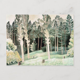 Ravilious - Lombardiet Poplars, vykort