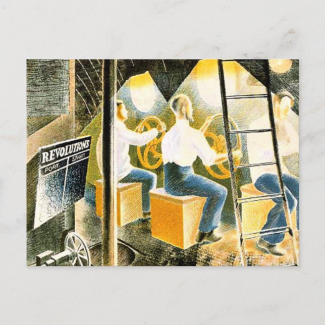 Ravilious - Manar Operating Subsea Controls Vykort (Framsida)