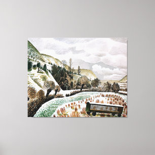 Ravilious - New Year Snö. Canvastryck