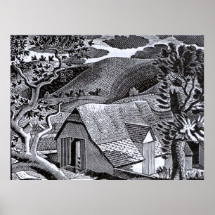 Ravilious - Sussex Ligcape Poster