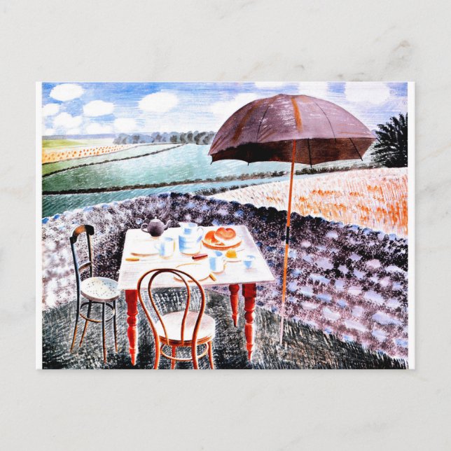 Ravilious - Tea at Furlongs, 1939 bra art Vykort (Framsida)