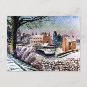 Ravilious - Vicarage in Winter Vykort