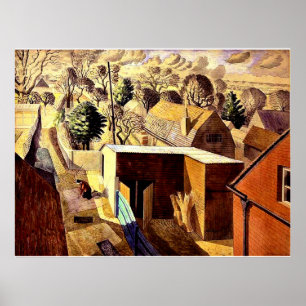 Ravilious - View from Brick House Underbar Bardfie Poster