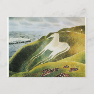 Ravilious - Westbury Horse, bra art Vykort
