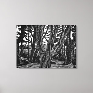 Ravilious - Woodland utanför Florens Canvastryck