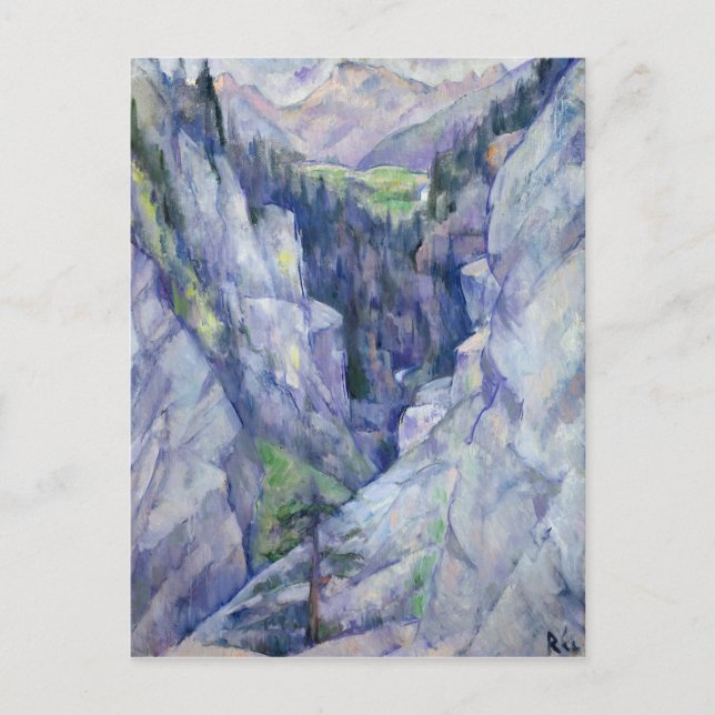 Ravine at Pians, 1921 Vykort (Framsida)