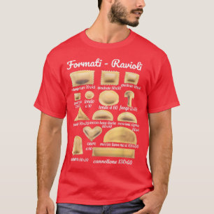 Ravioli-format, italienska livsmedelsanvisningar f t shirt